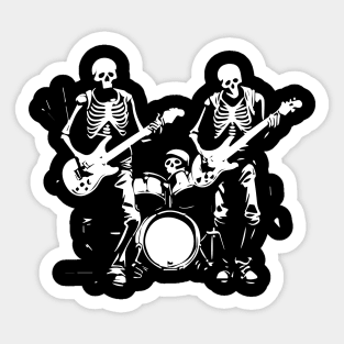 deadmen playing rock Sticker